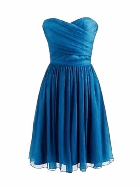J. Crew Arabelle Dress in Silk Chiffon Blue Size 4